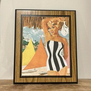 Retro Summer Scene Wall Art